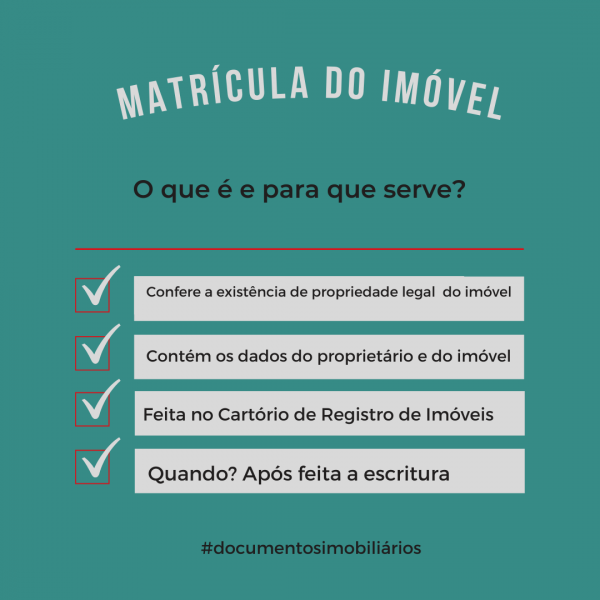 Matricula do imvel
